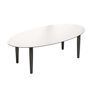 Thomsen Furniture | Katrine Elipse sofabord | Hvid laminat